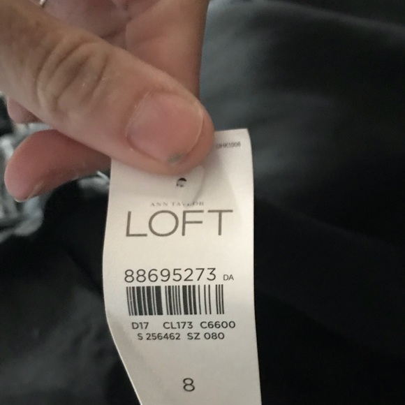 Fancier Black dress from LOFT with cowl next - Picture 2 of 2